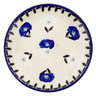 Polish Pottery Mini Plate, Coaster plate Poppies In The Snow