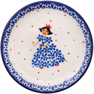 Polish Pottery Mini Plate, Coaster plate Princess Dreams