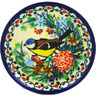 Polish Pottery Mini Plate, Coaster plate Robbin&#039;s Meadow UNIKAT