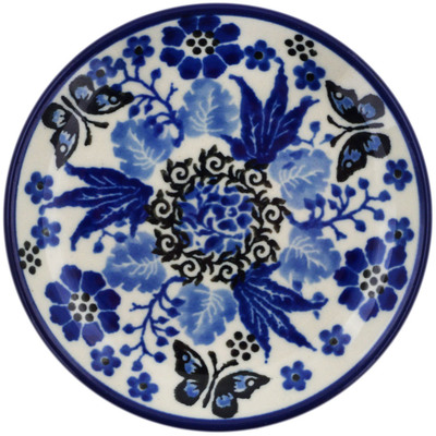 Polish Pottery Mini Plate, Coaster plate Royal Garden UNIKAT