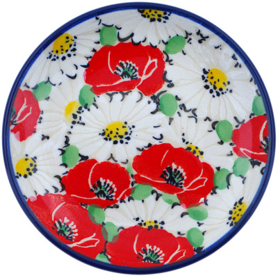 Polish Pottery Mini Plate, Coaster plate Spring Blossom Harmony UNIKAT
