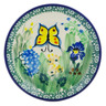 Polish Pottery Mini Plate, Coaster plate Spring Garden UNIKAT