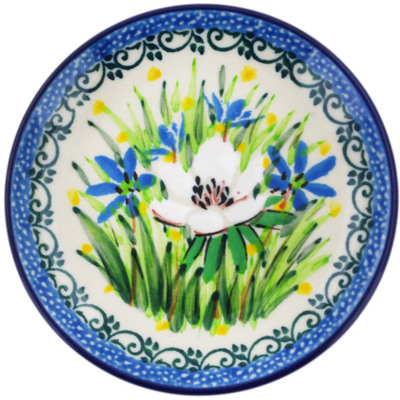 Polish Pottery Mini Plate, Coaster plate Spring Morning UNIKAT