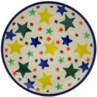 Polish Pottery Mini Plate, Coaster plate Star Fiesta