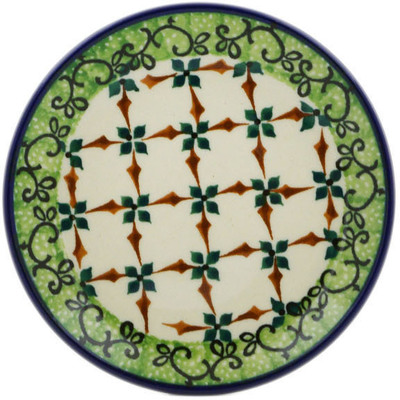 Polish Pottery Mini Plate, Coaster plate Stemming Gate