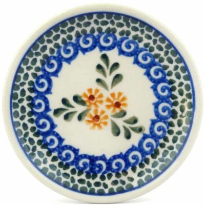 Polish Pottery Mini Plate, Coaster plate Summer Day