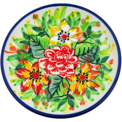 Polish Pottery Mini Plate, Coaster plate Summer In The 60&#039;s UNIKAT