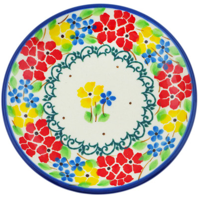 Polish Pottery Mini Plate, Coaster plate Sunny Spring