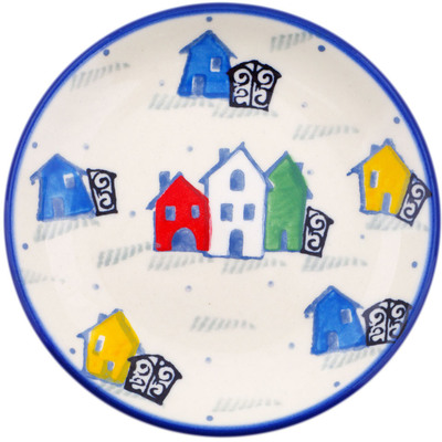 Polish Pottery Mini Plate, Coaster plate UNIKAT