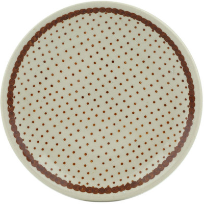Polish Pottery Mini Plate, Coaster plate Vanilla Bean UNIKAT