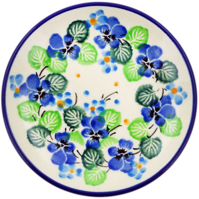 Polish Pottery Mini Plate, Coaster plate Waterfall Blooms