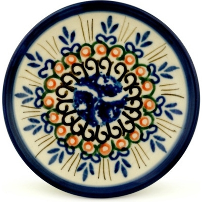Polish Pottery Mini Plate, Coaster plate Wheat Fields
