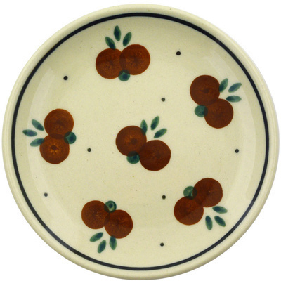 Polish Pottery Mini Plate, Coaster plate Wild Cherry