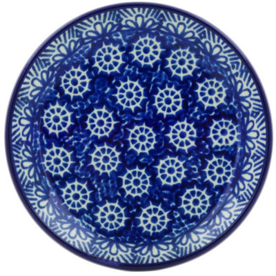 Polish Pottery Mini Plate, Coaster plate Winter Frost