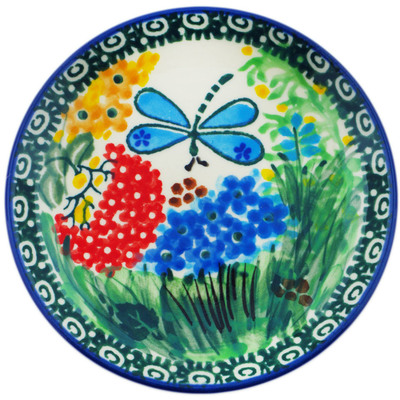 Polish Pottery Mini Plate Garden Delight UNIKAT