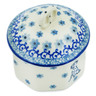 Polish Pottery Mini Pretzel Jar 3&quot; Dalmatian Delight
