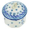 Polish Pottery Mini Pretzel Jar 3&quot; Dalmatian Delight