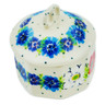 Polish Pottery Mini Pretzel Jar 3&quot; July Daze