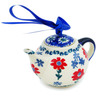 Polish Pottery Mini Tea Pot 4&quot; Full Blossom