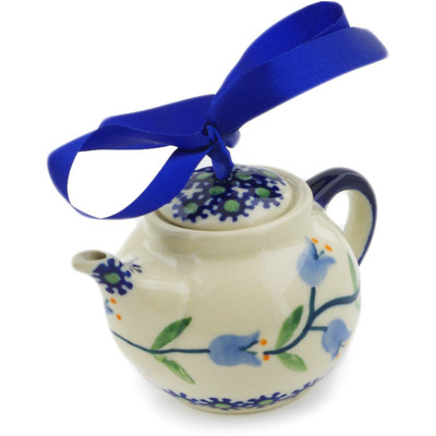 Polish Pottery Mini Tea Pot 4&quot; Sweet Dreams