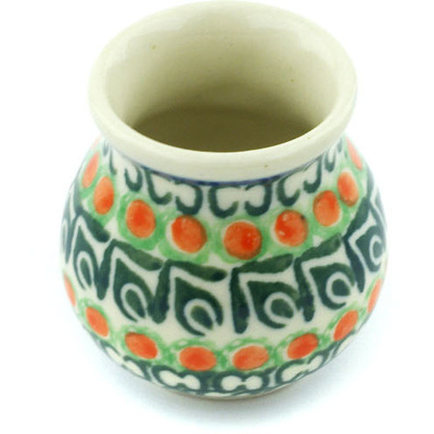 Polish Pottery Mini Vase 2&quot; Indian Trail