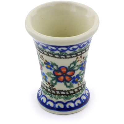 Polish Pottery Mini Vase 2&quot; Lancaster Rose