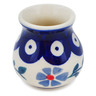 Polish Pottery Mini Vase 2&quot; Peacock Forget-me-not
