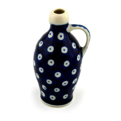 Polish Pottery Mini Vase 3&quot; Blue Eyes