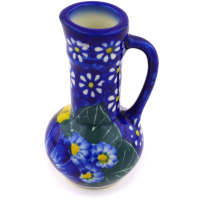 Polish Pottery Mini Vase 3&quot; Floral Fruit Basket UNIKAT