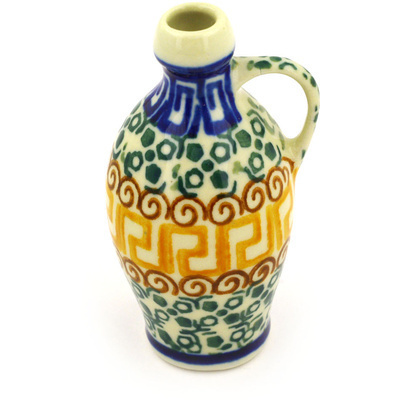 Polish Pottery Mini Vase 3&quot; Grecian Sea