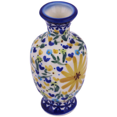 Polish Pottery Mini Vase 4&quot; UNIKAT