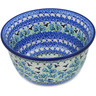 Polish Pottery Mixing Bowl 12-inch (8 quarts) Black Bird Fly UNIKAT