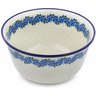 Polish Pottery Mixing Bowl 12-inch (8 quarts) Blue Rose