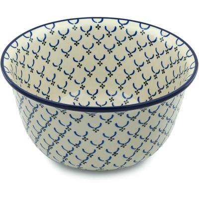 Polish Pottery Mixing Bowl 12-inch (8 quarts) Garden Lattice