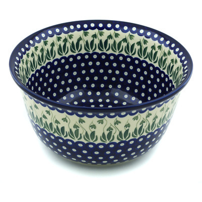 Polish Pottery Mixing Bowl 12-inch (8 quarts) Garden Pot