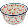 Polish Pottery Mixing Bowl 12-inch (8 quarts) Pink Divinity UNIKAT