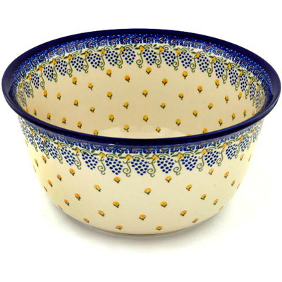 Polish Pottery Mixing Bowl 12-inch (8 quarts) Tuscan Dreams