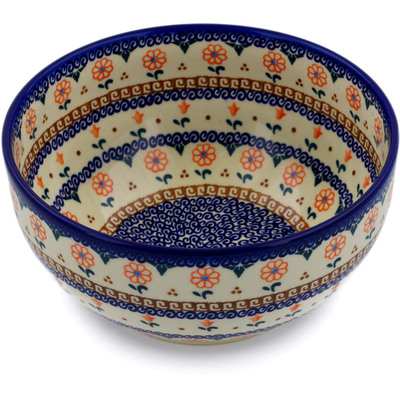 Polish Pottery Mixing bowl, serving bowl Amarillo