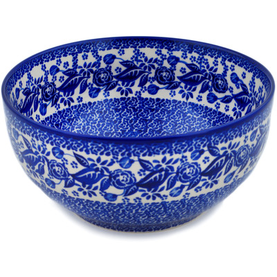 Polish Pottery Mixing bowl, serving bowl Cobalt Dreams