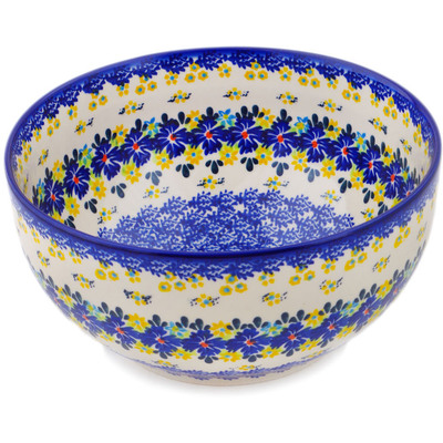 Polish Pottery Mixing bowl, serving bowl Cornflower Meadow