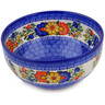 Polish Pottery Mixing bowl, serving bowl Fall Garden UNIKAT