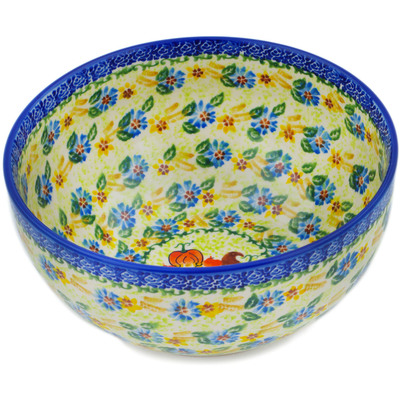 Polish Pottery Mixing bowl, serving bowl Gnomeo And Juliet UNIKAT