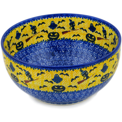 Polish Pottery Mixing bowl, serving bowl Halloween Evening