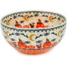 Polish Pottery Mixing bowl, serving bowl Spooky Pumpkin