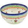 Polish Pottery Mixing bowl, serving bowl Spring Rooster