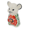 Polish Pottery Mouse Figurine 3" Happiness UNIKAT