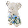 Polish Pottery Mouse Figurine 3" Open Fields