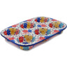 Polish Pottery Muffin Pan 11&quot; Outstanding UNIKAT