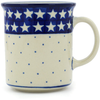 Polish Pottery Mug 10 oz American Stars
