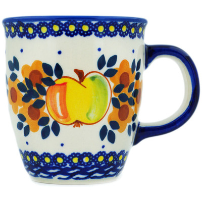 Polish Pottery Mug 10 oz Apple UNIKAT